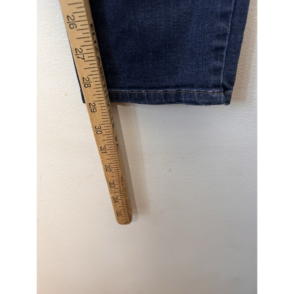 Eileen Fisher Stretch Cotton Blue Medium Wash Straight Leg Jeans Size 14 - Picture 7 of 9
